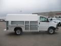  2011 Savana Cutaway 3500 Commercial Utility Truck Summit White