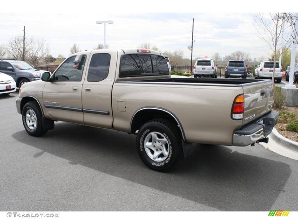 2003 Tundra SR5 Access Cab - Desert Sand Metallic / Oak photo #4