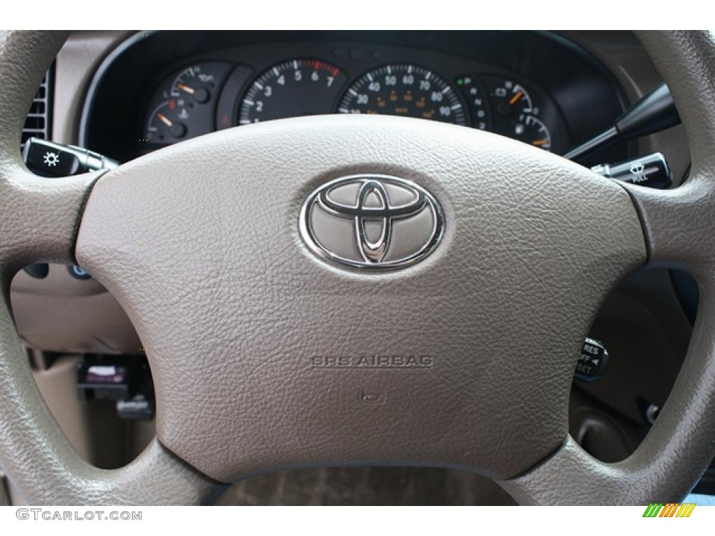 2003 Toyota Tundra SR5 Access Cab Oak Steering Wheel Photo #48248805