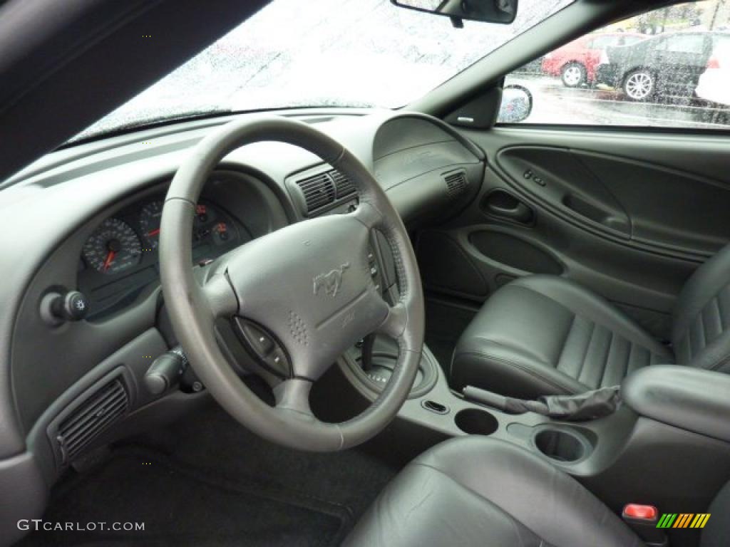 2004 Ford Mustang GT Coupe Dark Charcoal Steering Wheel Photo #48250845