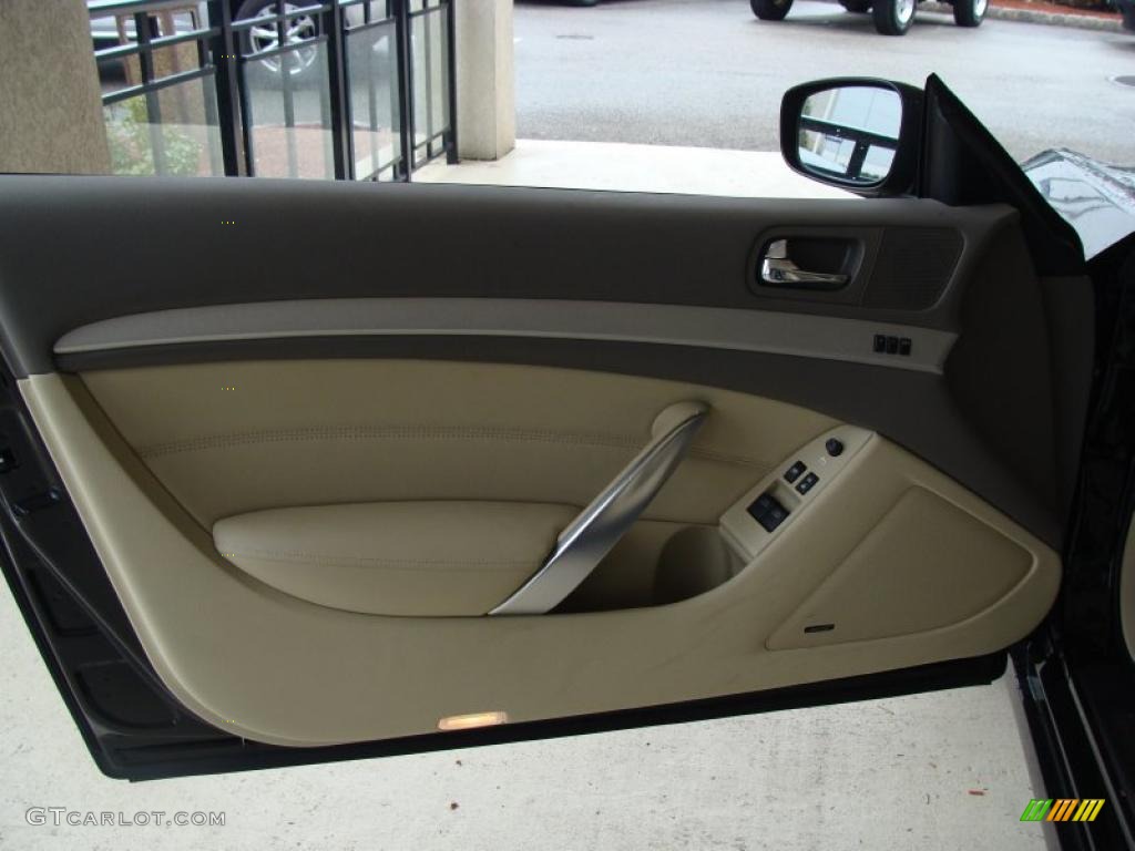 2008 Infiniti G 37 Journey Coupe Wheat Door Panel Photo #48251307