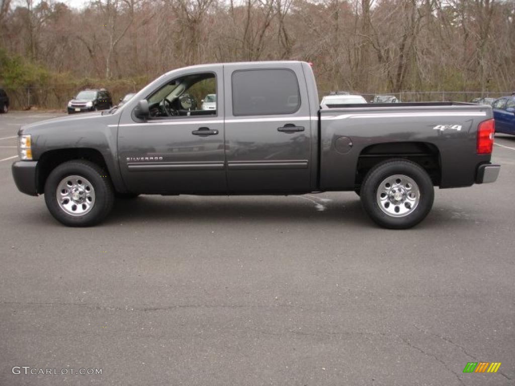 Taupe Gray Metallic 2011 Chevrolet Silverado 1500 LT Crew Cab 4x4 Exterior Photo #48251340