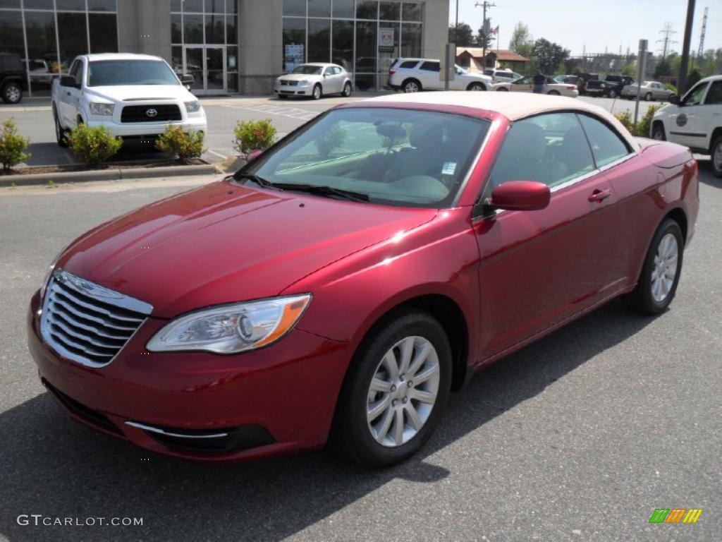 Deep Cherry Red Crystal Pearl 2011 Chrysler 200 Touring Convertible Exterior Photo #48252114