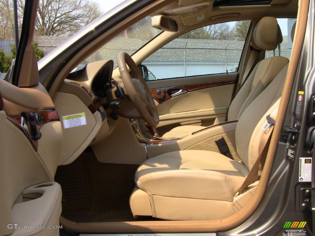 2009 E 350 4Matic Sedan - Indium Grey Metallic / Cashmere photo #12