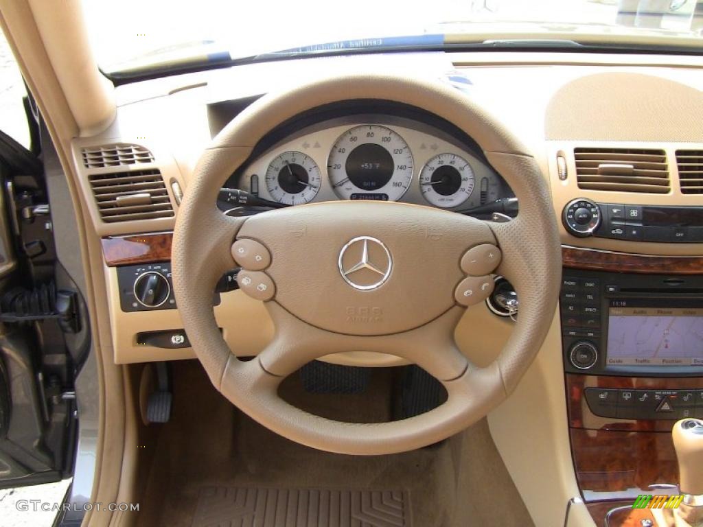 2009 E 350 4Matic Sedan - Indium Grey Metallic / Cashmere photo #16