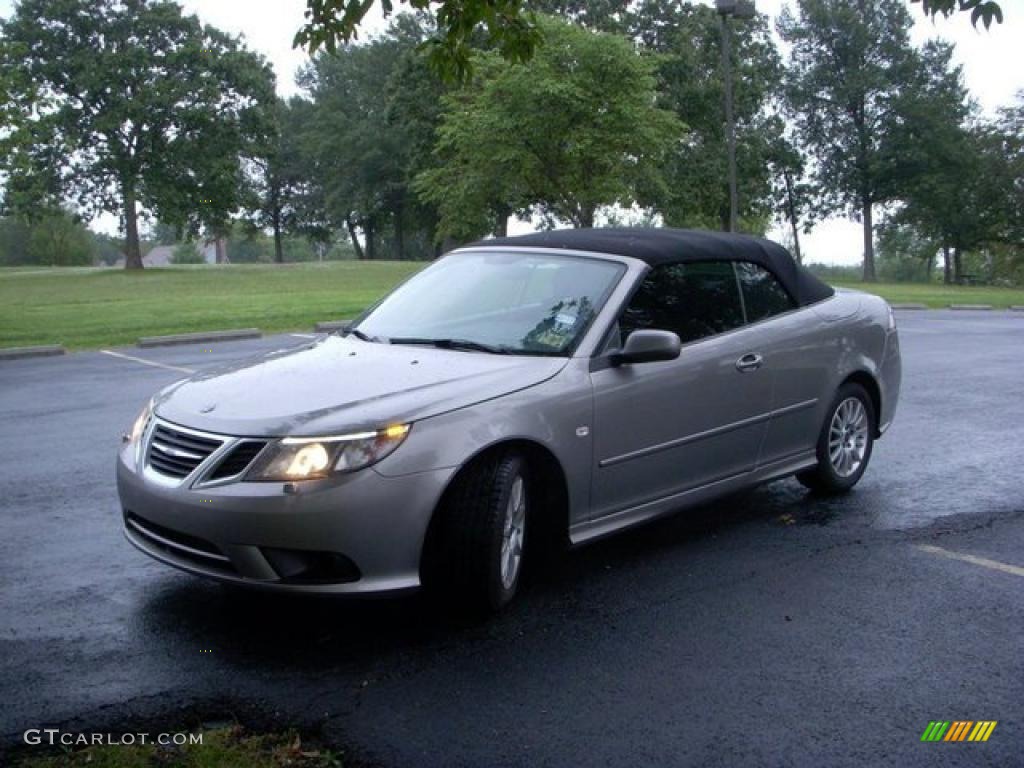 2008 9-3 2.0T Convertible - Titan Gray Metallic / Black photo #1