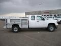 2011 Summit White GMC Sierra 2500HD Work Truck Extended Cab 4x4 Commercial  photo #3