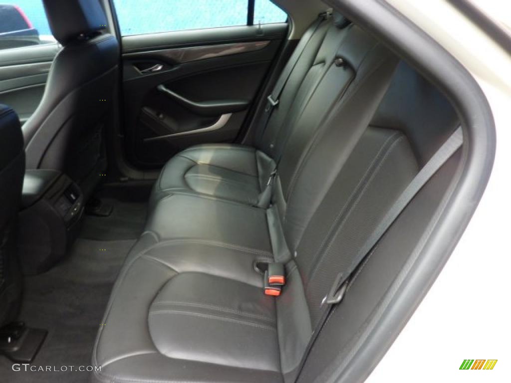 Ebony Interior 2010 Cadillac CTS 4 3.6 AWD Sedan Photo #48255798