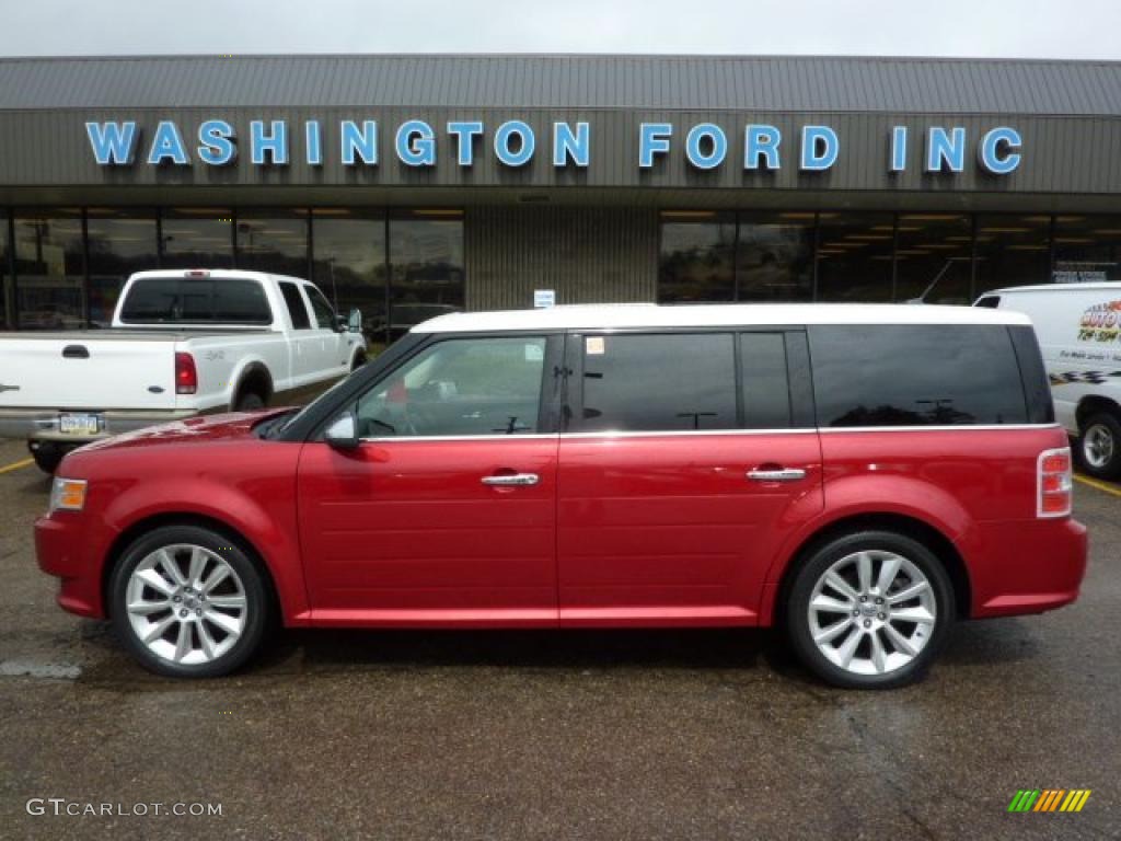 2010 Flex Limited EcoBoost AWD - Red Candy Metallic / Charcoal Black photo #1