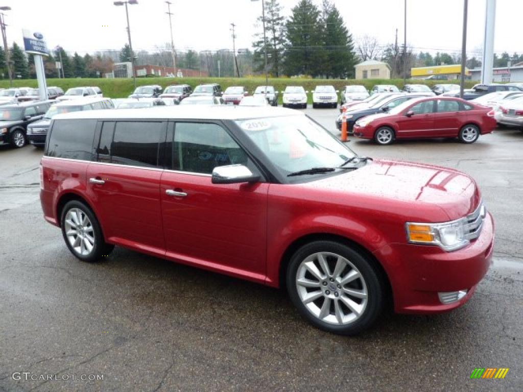 2010 Flex Limited EcoBoost AWD - Red Candy Metallic / Charcoal Black photo #6