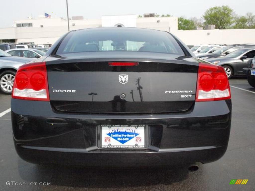 2010 Charger SXT - Brilliant Black Crystal Pearl / Dark Slate Gray photo #6