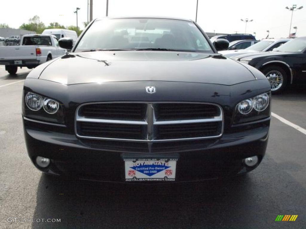 2010 Charger SXT - Brilliant Black Crystal Pearl / Dark Slate Gray photo #8