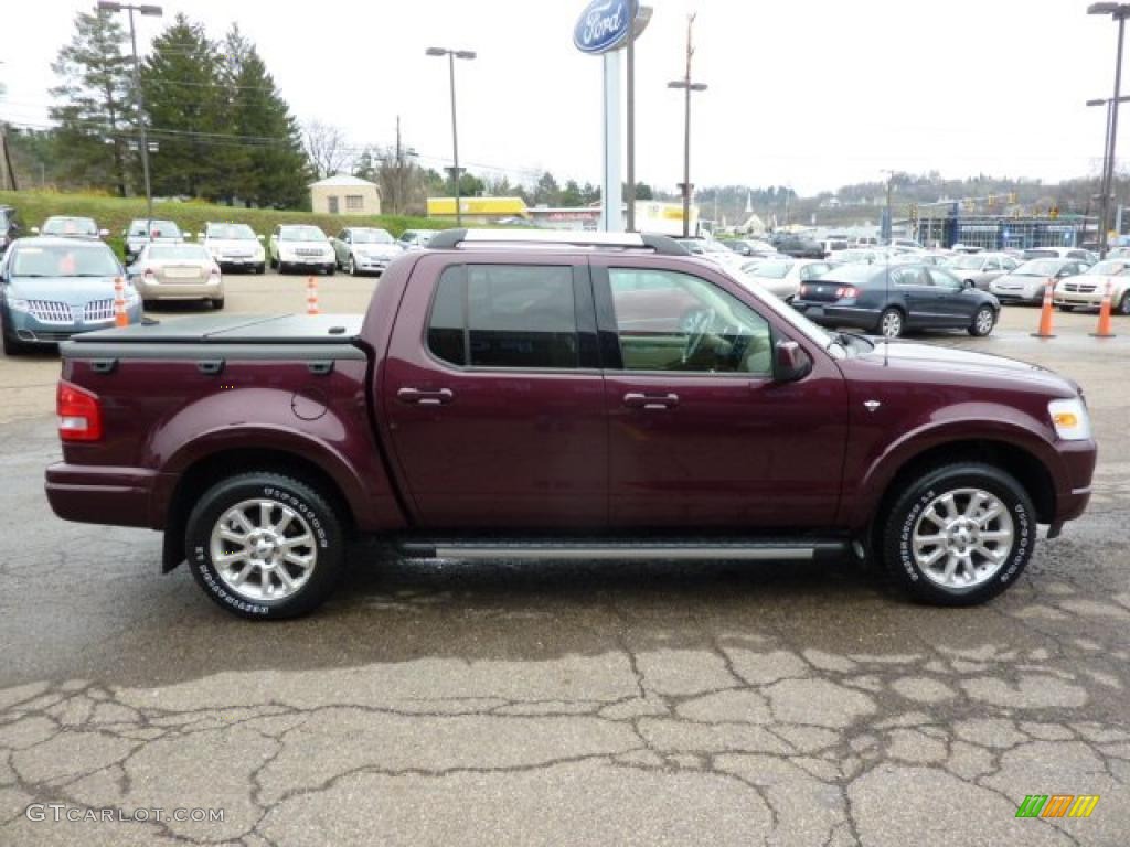 Dark Cherry Metallic 2008 Ford Explorer Sport Trac Limited 4x4 Exterior Photo #48257031