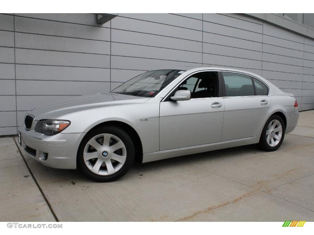 2008 7 Series 750Li Sedan - Titanium Silver Metallic / Black photo #1