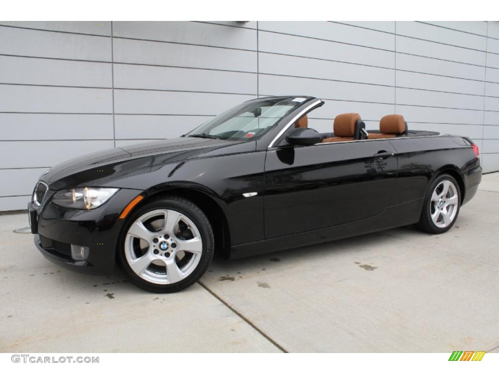 2008 3 Series 328i Convertible - Jet Black / Saddle Brown/Black photo #1