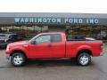 2004 Bright Red Ford F150 XLT SuperCab 4x4  photo #1