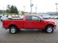 2004 Bright Red Ford F150 XLT SuperCab 4x4  photo #4