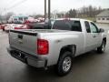 2011 Sheer Silver Metallic Chevrolet Silverado 1500 LS Extended Cab 4x4  photo #3