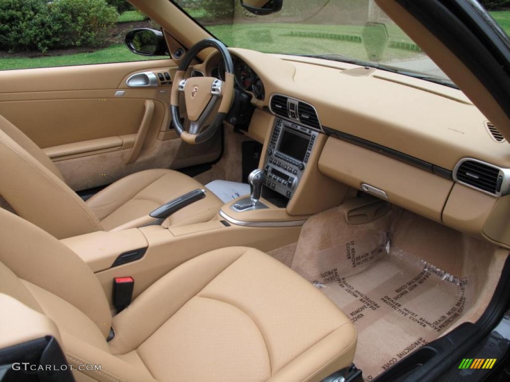 Sand Beige Interior 2008 Porsche 911 Carrera 4S Cabriolet Photo #48259611
