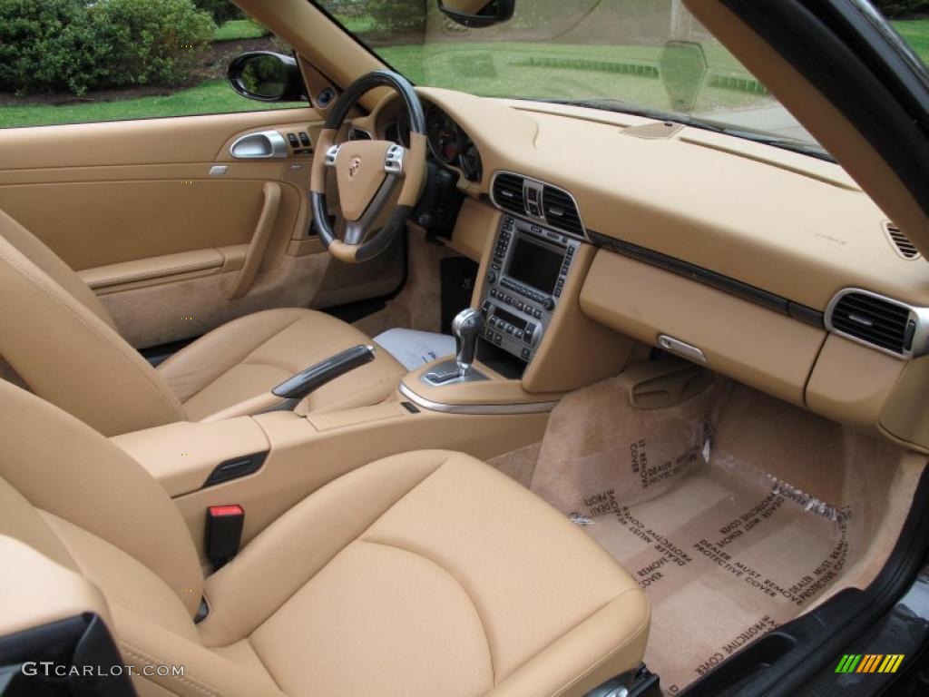 2008 911 Carrera 4S Cabriolet - Macadamia Metallic / Sand Beige photo #13