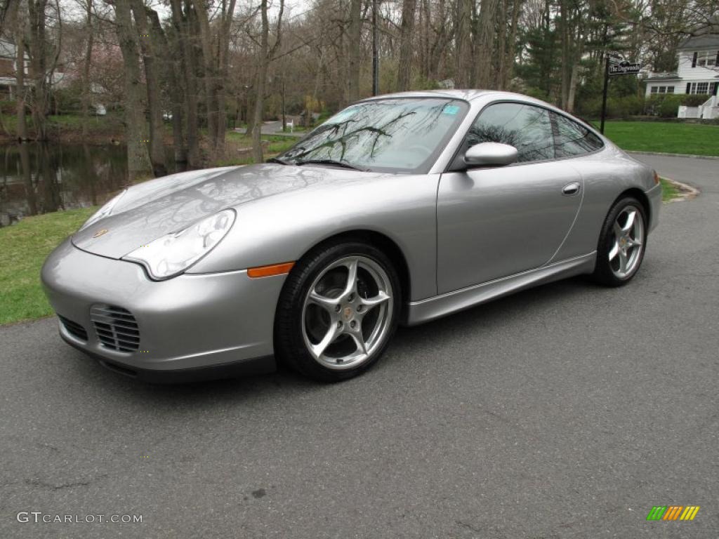GT Silver Metallic 2004 Porsche 911 Carrera 40th Anniversary Edition Coupe Exterior Photo #48259689