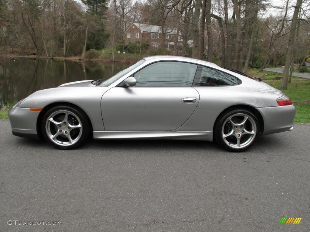GT Silver Metallic 2004 Porsche 911 Carrera 40th Anniversary Edition Coupe Exterior Photo #48259713