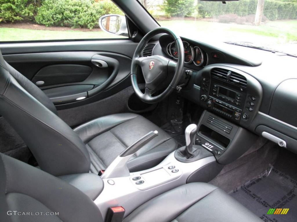 Natural Leather Grey Interior 2004 Porsche 911 Carrera 40th Anniversary Edition Coupe Photo #48259833