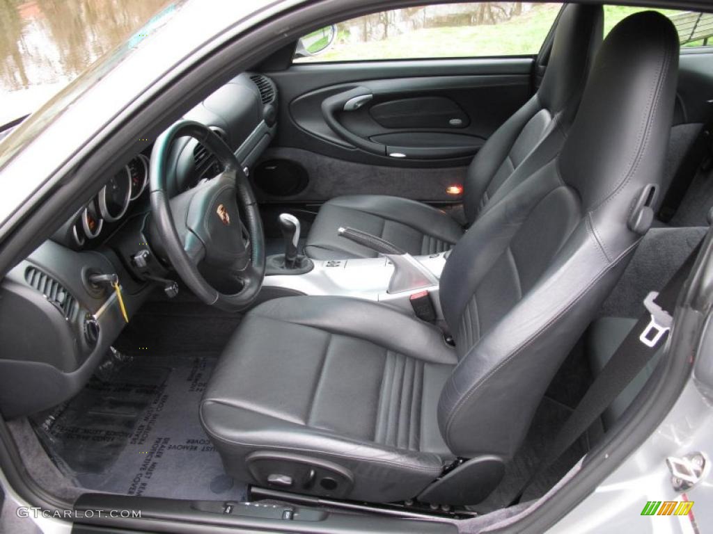 Natural Leather Grey Interior 2004 Porsche 911 Carrera 40th Anniversary Edition Coupe Photo #48259860