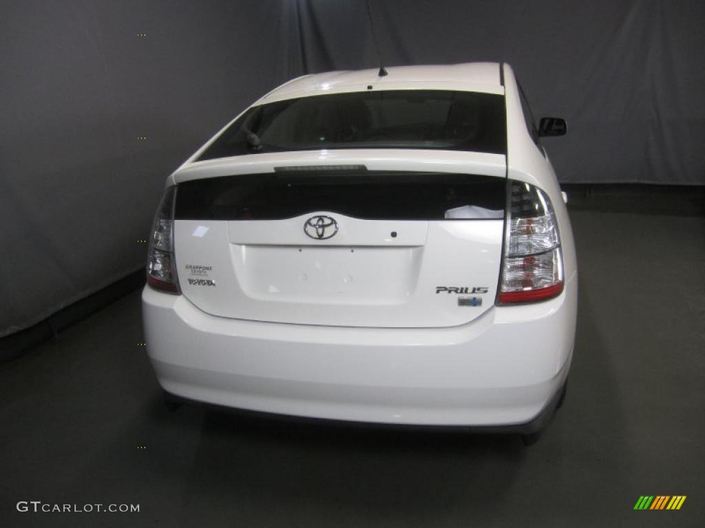 2005 Prius Hybrid - Super White / Gray/Burgundy photo #10