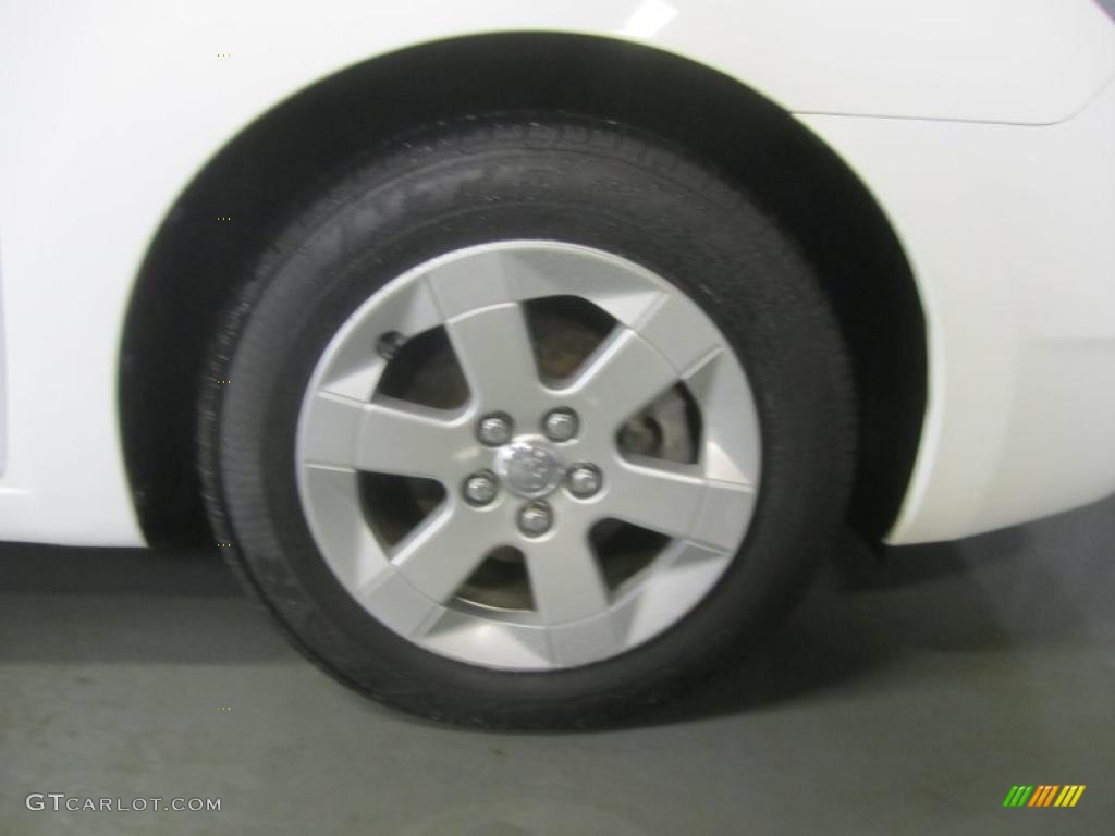 2005 Prius Hybrid - Super White / Gray/Burgundy photo #17