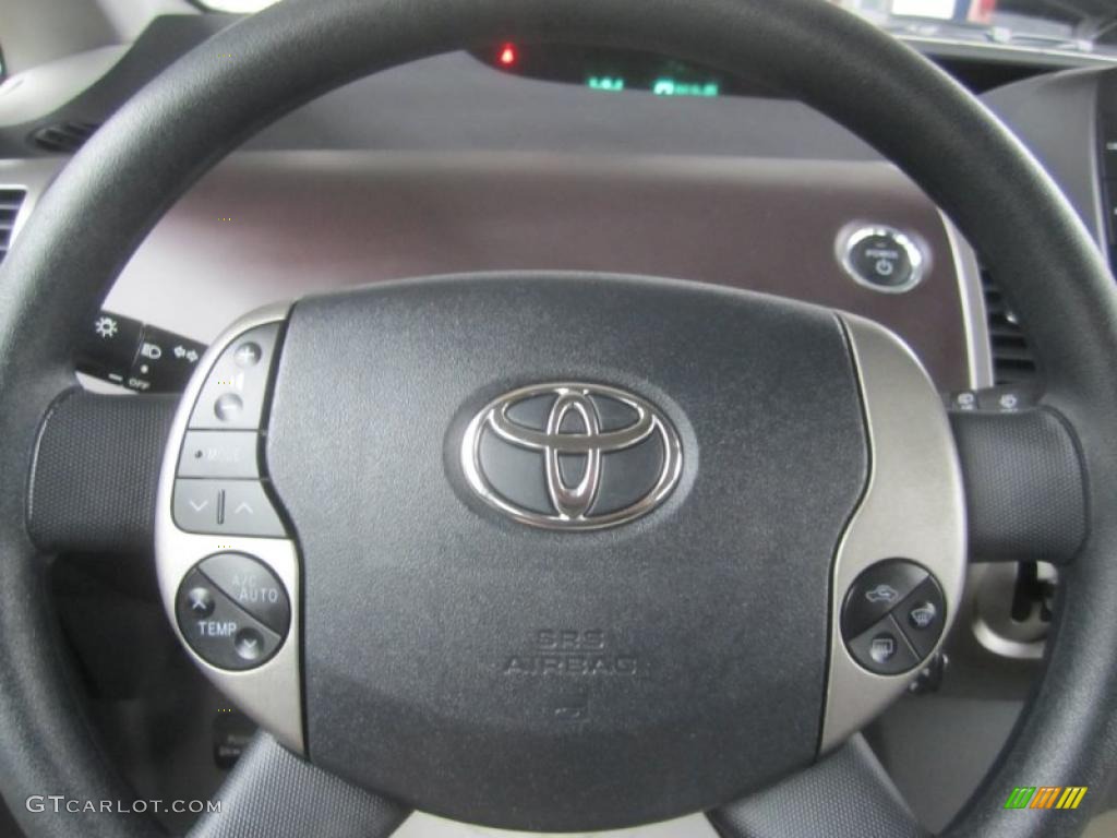 2005 Prius Hybrid - Super White / Gray/Burgundy photo #25