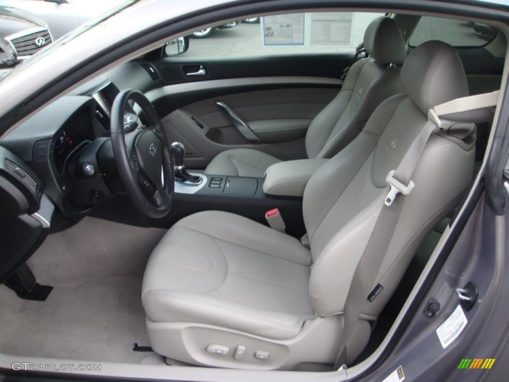 Stone Interior 2008 Infiniti G 37 Journey Coupe Photo #48262011