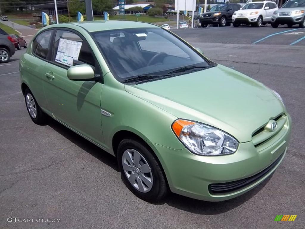 Apple Green Metallic 2011 Hyundai Accent GS 3 Door Exterior Photo #48262857
