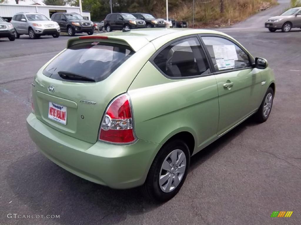 Apple Green Metallic 2011 Hyundai Accent GS 3 Door Exterior Photo #48262881