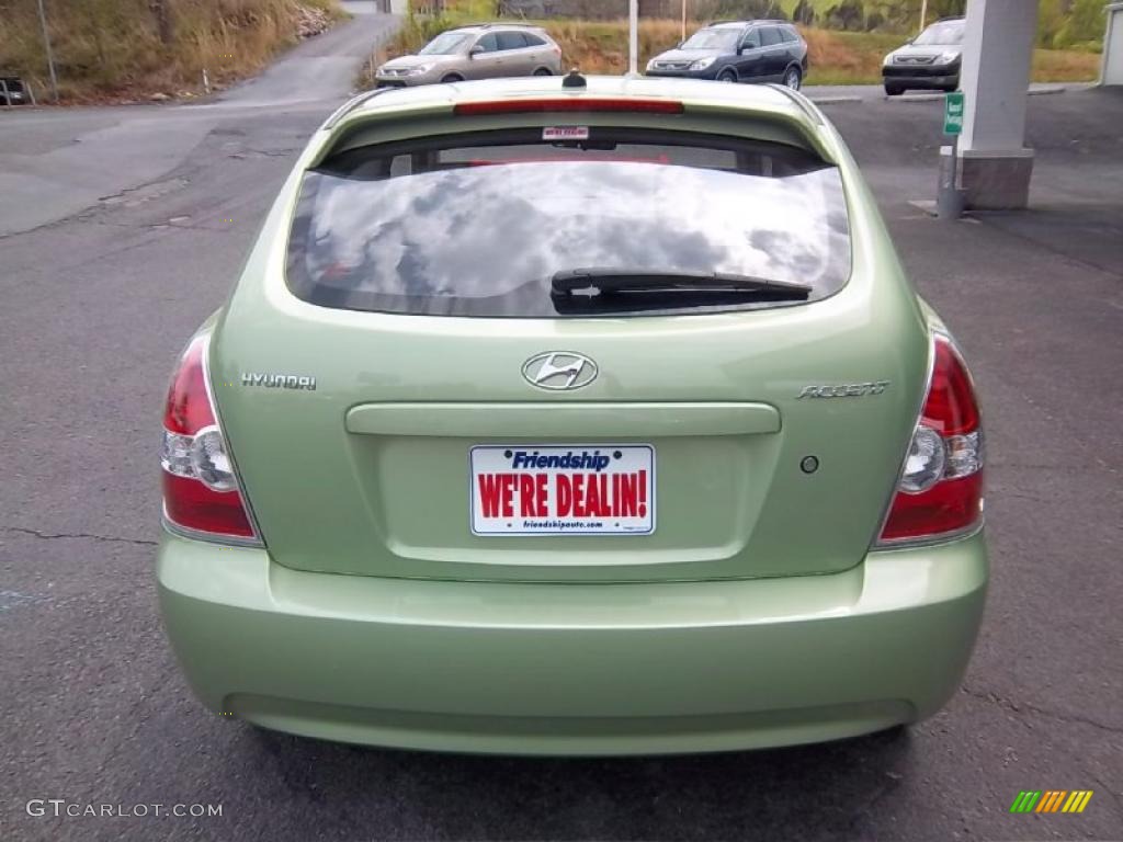 2011 Accent GS 3 Door - Apple Green Metallic / Black photo #7