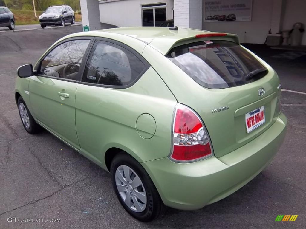 2011 Accent GS 3 Door - Apple Green Metallic / Black photo #8
