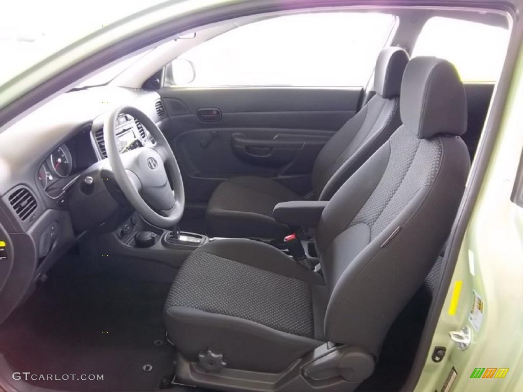 Black Interior 2011 Hyundai Accent GS 3 Door Photo #48262950