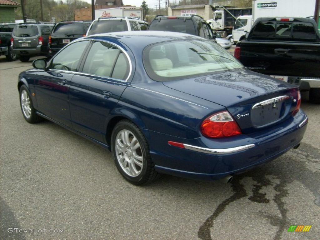 2004 S-Type 4.2 - Lazurite Blue Metallic / Sand photo #3