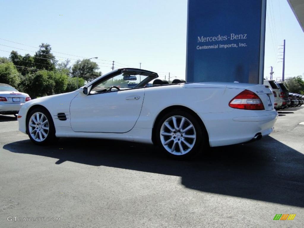 2007 SL 550 Roadster - Alabaster White / Black photo #7