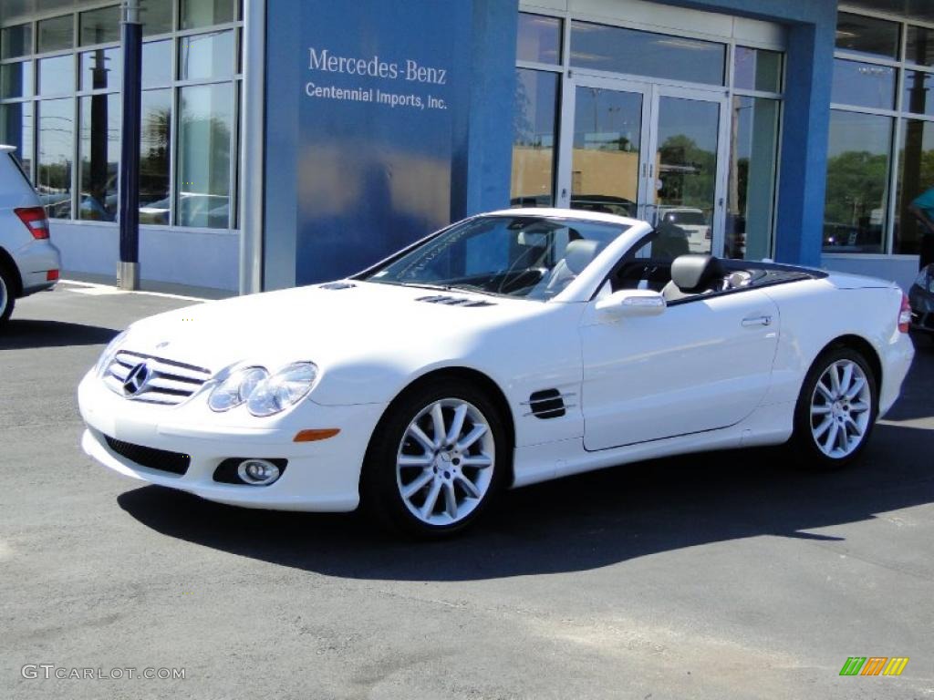 2007 SL 550 Roadster - Alabaster White / Black photo #34