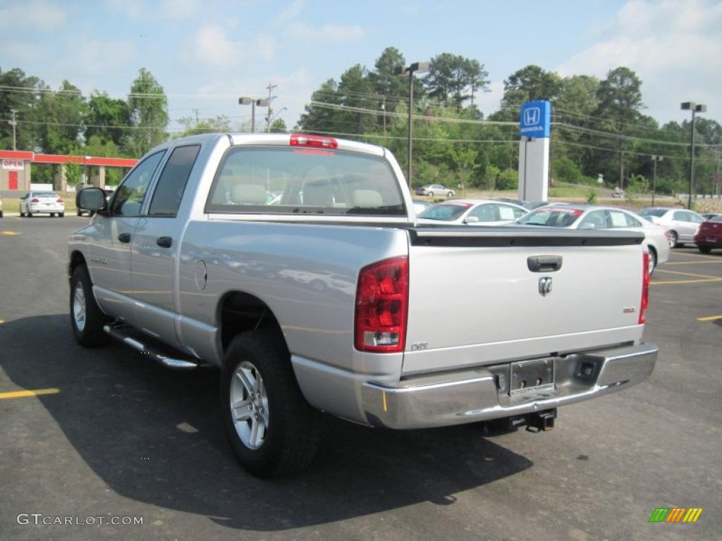 2006 Ram 1500 SLT Quad Cab - Bright Silver Metallic / Medium Slate Gray photo #3