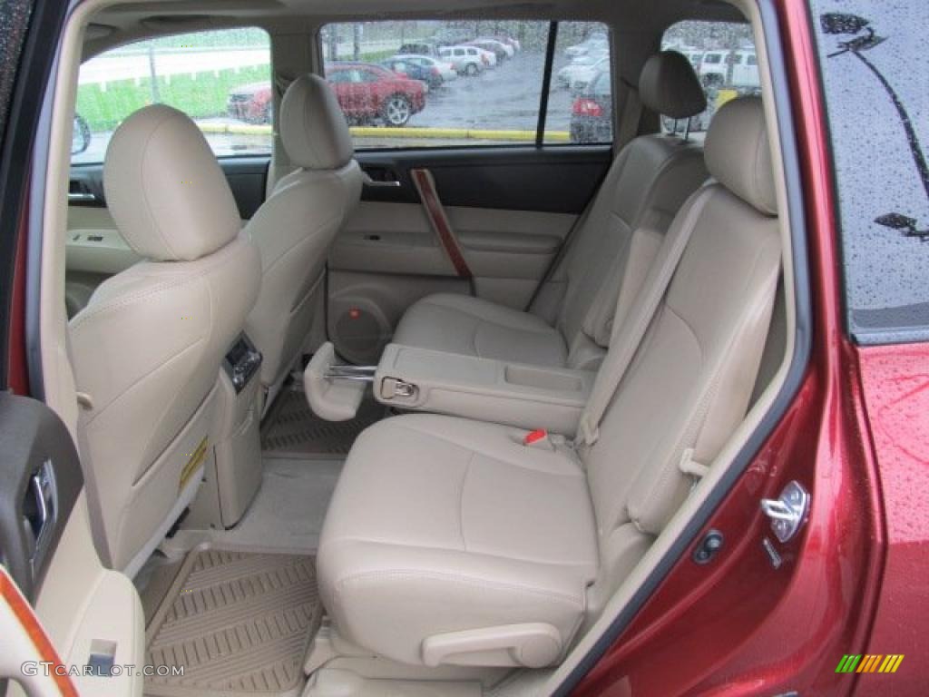 Sand Beige Interior 2010 Toyota Highlander Limited 4WD Photo #48265698