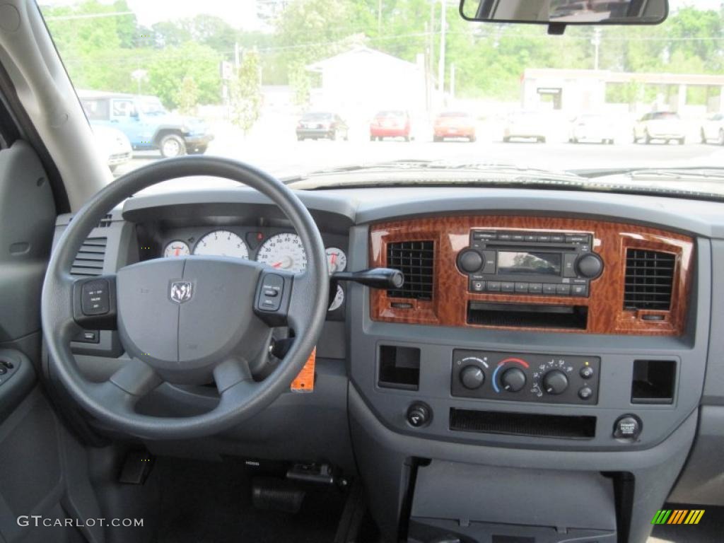 2006 Ram 1500 SLT Quad Cab - Bright Silver Metallic / Medium Slate Gray photo #14