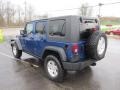 2010 Deep Water Blue Pearl Jeep Wrangler Unlimited Rubicon 4x4  photo #7