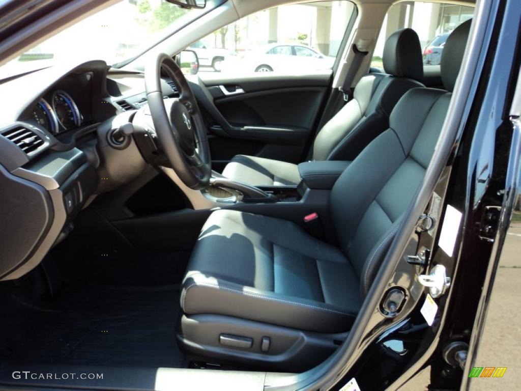Ebony Interior 2011 Acura TSX Sedan Photo #48266181