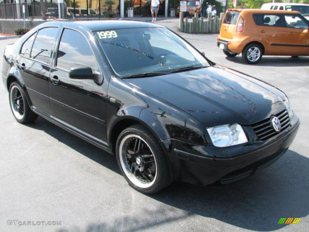 1999 Jetta GL Sedan - Uni Black / Black photo #1
