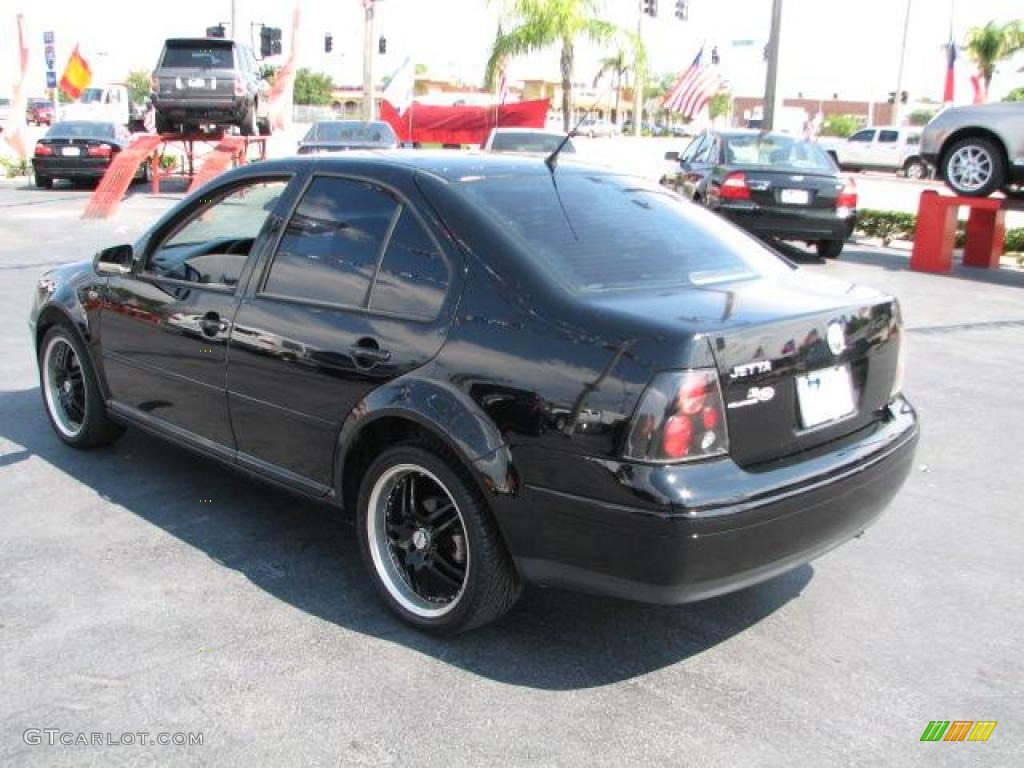 1999 Jetta GL Sedan - Uni Black / Black photo #7