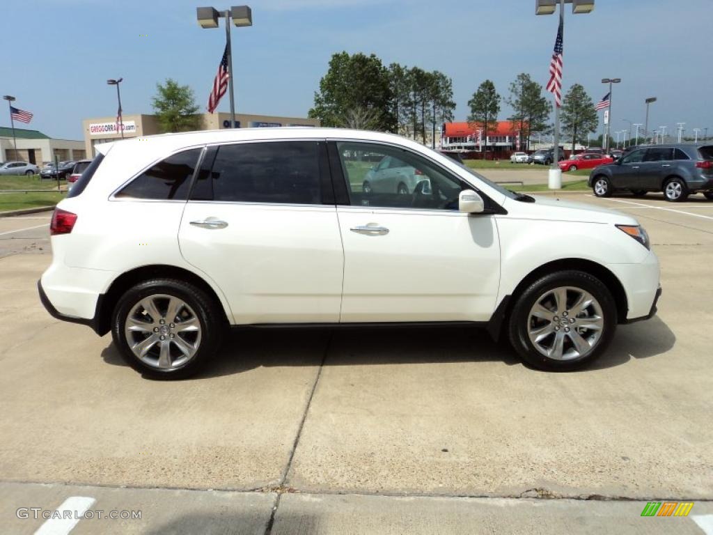 Aspen White Pearl 2011 Acura MDX Advance Exterior Photo #48266598