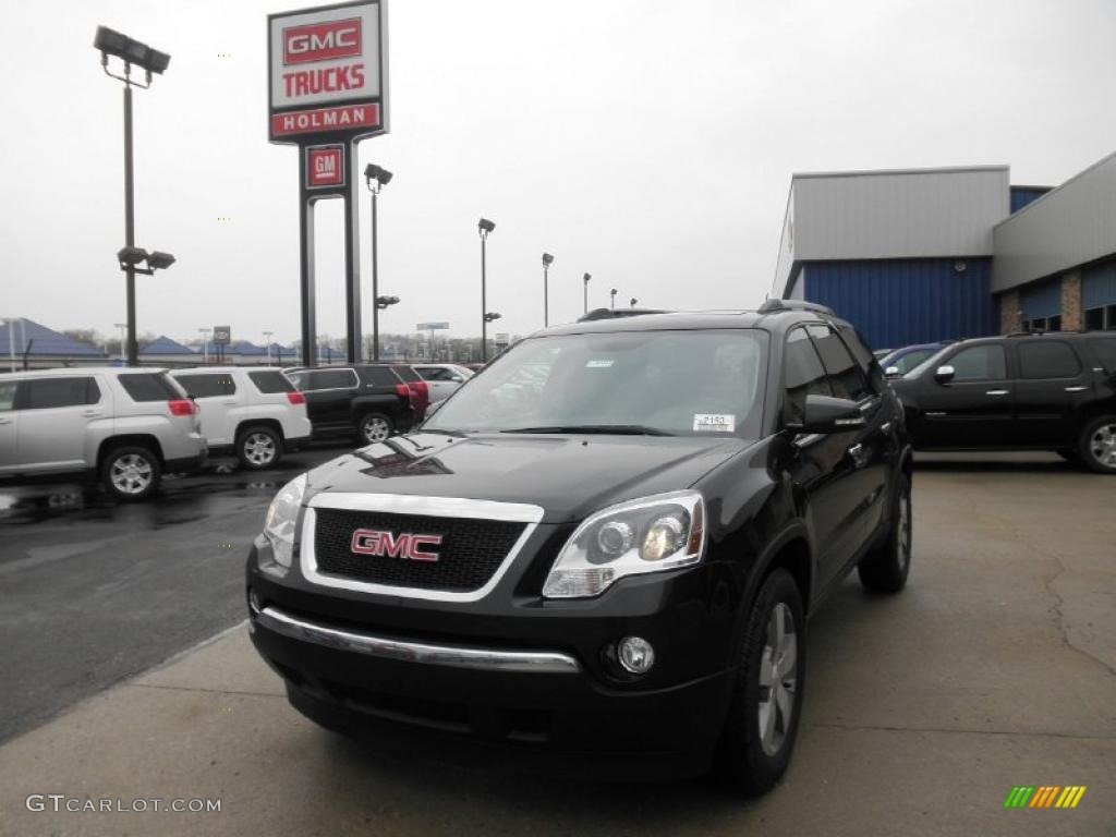 2011 Acadia SLT - Carbon Black Metallic / Ebony photo #3