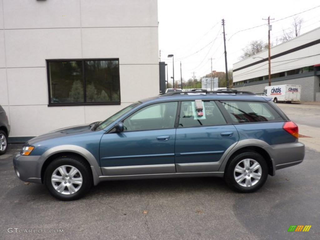 2005 Outback 2.5i Limited Wagon - Atlantic Blue Pearl / Off Black photo #1